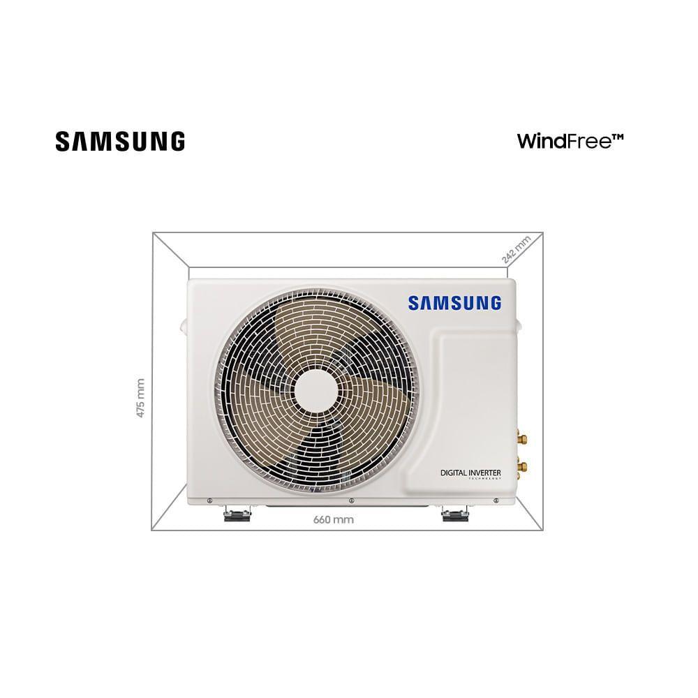 Ar-Condicionado Sem Vento Samsung WindFree Frio 9.000 btus (220V) 2021 AR09AVHABWKNAZ