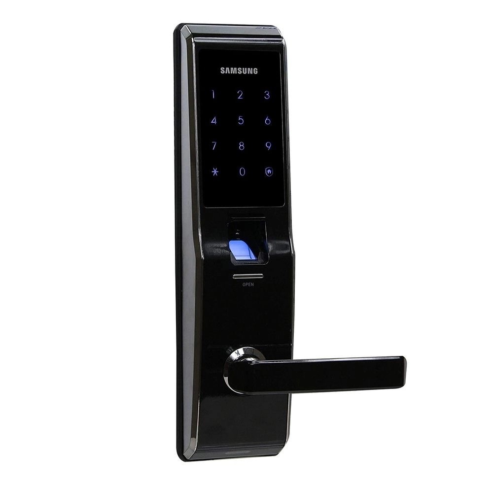 Fechadura Digital Embutida Samsung SHS-H705 com Biometria Até 110 Usuários