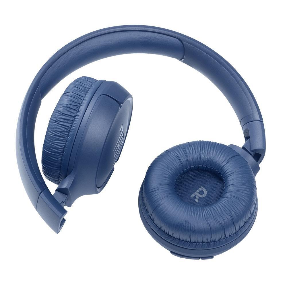 Fone de Ouvido Bluetooth JBL Tune 510BT Azul Sem Fio Pure Bass Com Microfone Controle JBLT510BTBLU