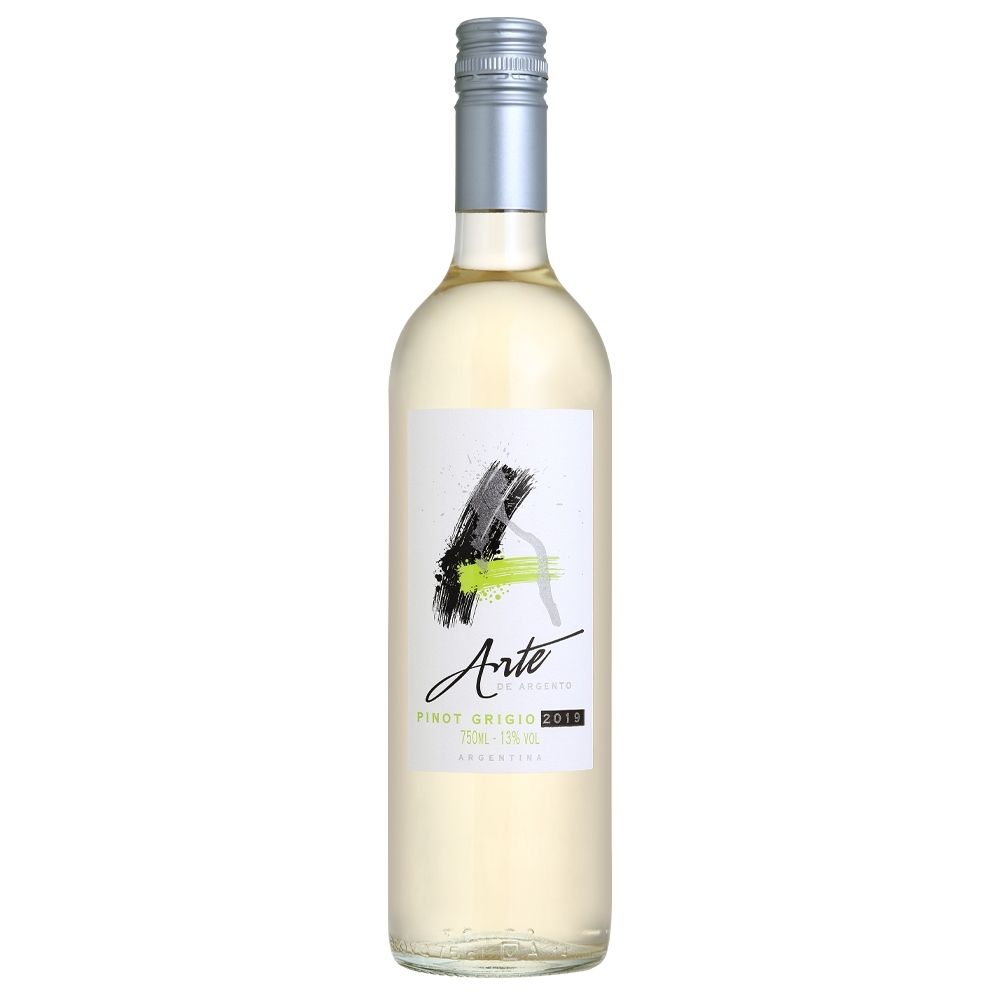 Kit 6 Arte de Argento Vinho Branco Argentino Pinot Grigio 750ml