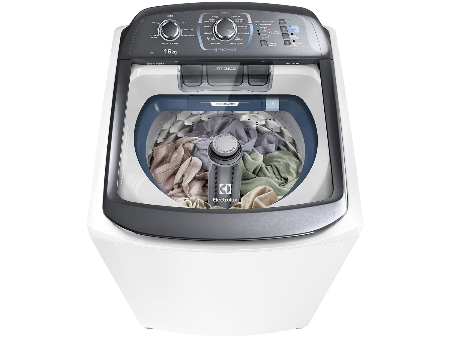 Máquina de Lavar 16Kg Perfect Wash Electrolux LPE16 110V
