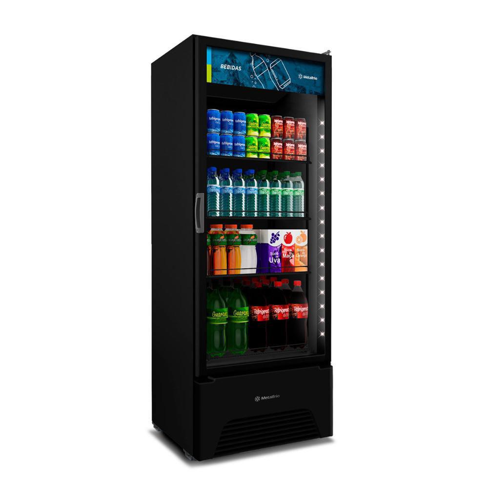 Refrigerador Expositor Vertical Bebidas VB52AH Optima All Black 497 Litros Metalfrio  127V
