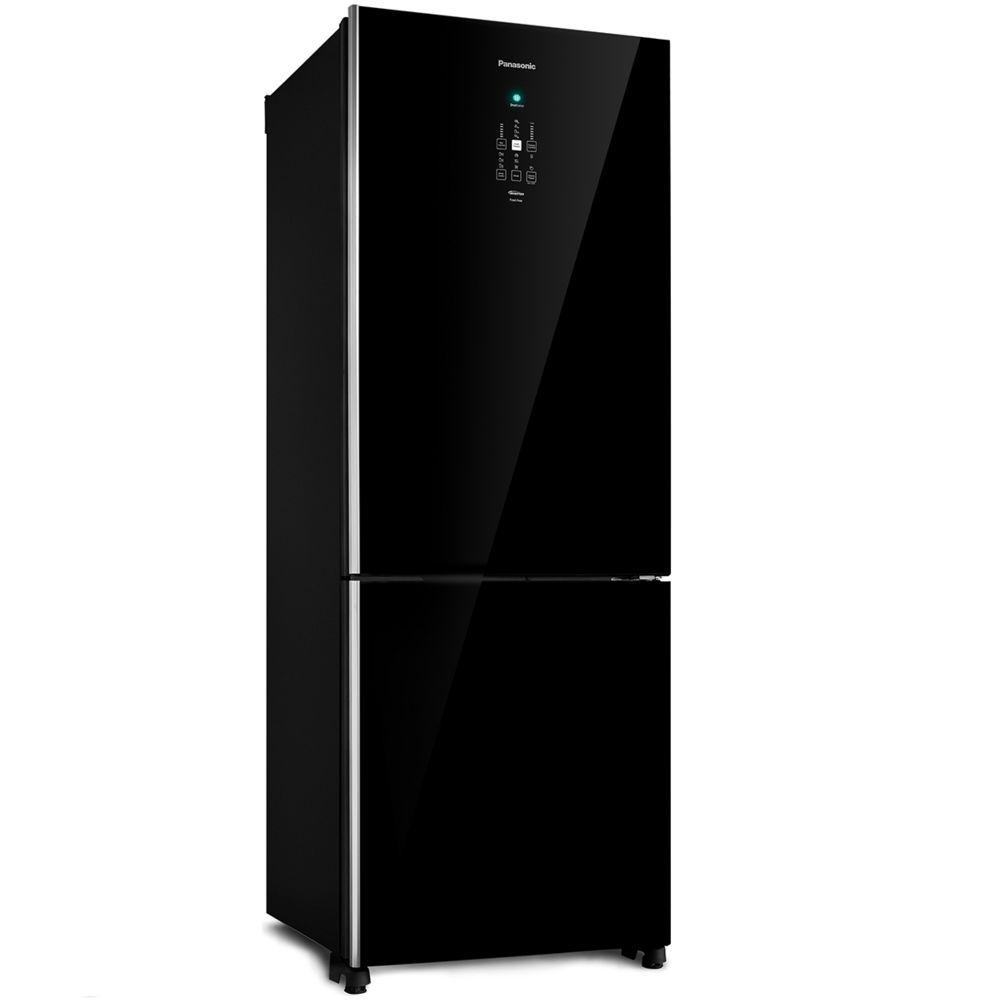 Refrigerador Panasonic NR-BB71GVFBA com Tecnologia Smartsense Black Glass 480L 127V