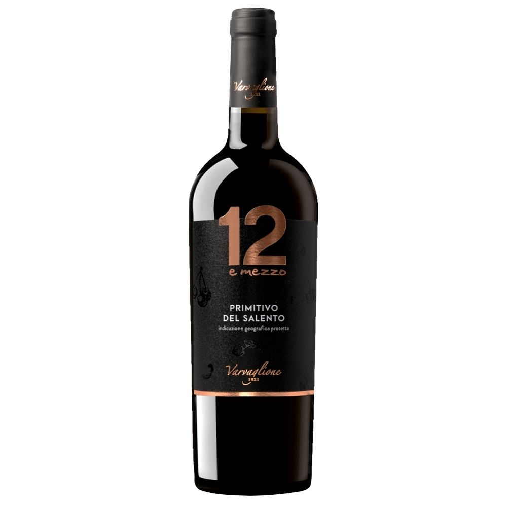 Varvaglione 12 e Mezzo Vinho Tinto Italiano Primitivo Del Salento IGP 750ml