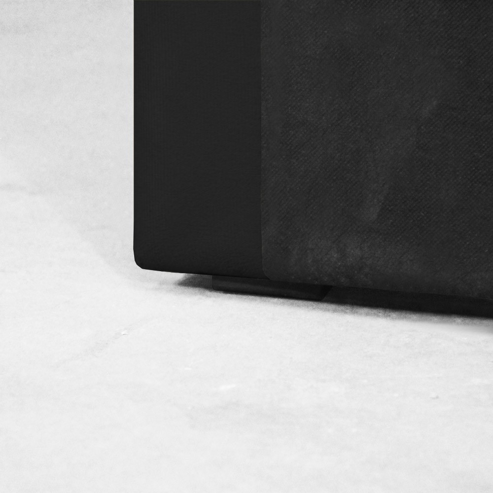 Cabeceira para Cama Box Slim Solteiro 0,90 cm Estofada Suede Preto