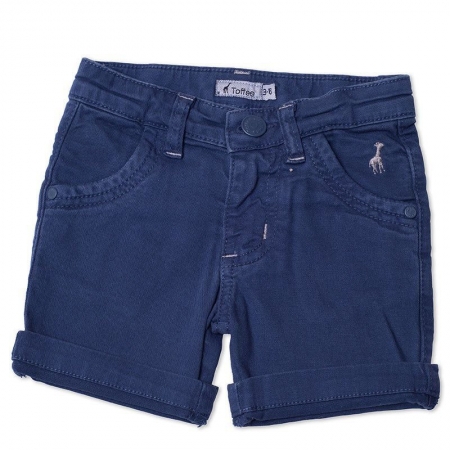Bermuda Jeans Infantil Masculina Azul Marinho Toffee - 3 a 6 meses