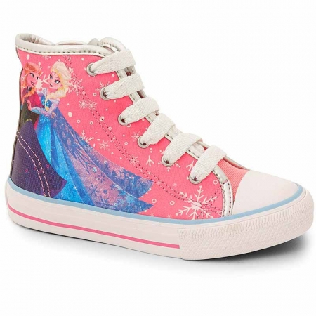 Botinha Infantil Skate Frozen Disney Sugar Shoes Cor Rosa - 23
