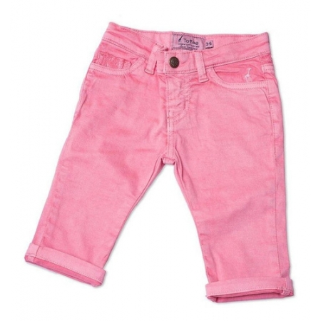 Calça Jeans Infantil Feminina Rosa Toffee - Nº3 a 6 meses