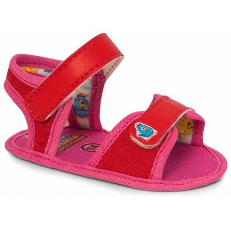Sandália Infantil Galinha Pintadinha Baby Nº15 Cor Vermelho - Sugar Shoes