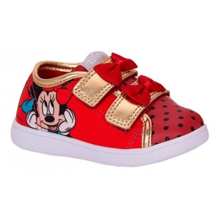 Tênis Infantil Velcro Minnie Diversão Sugar Shoes - N°20