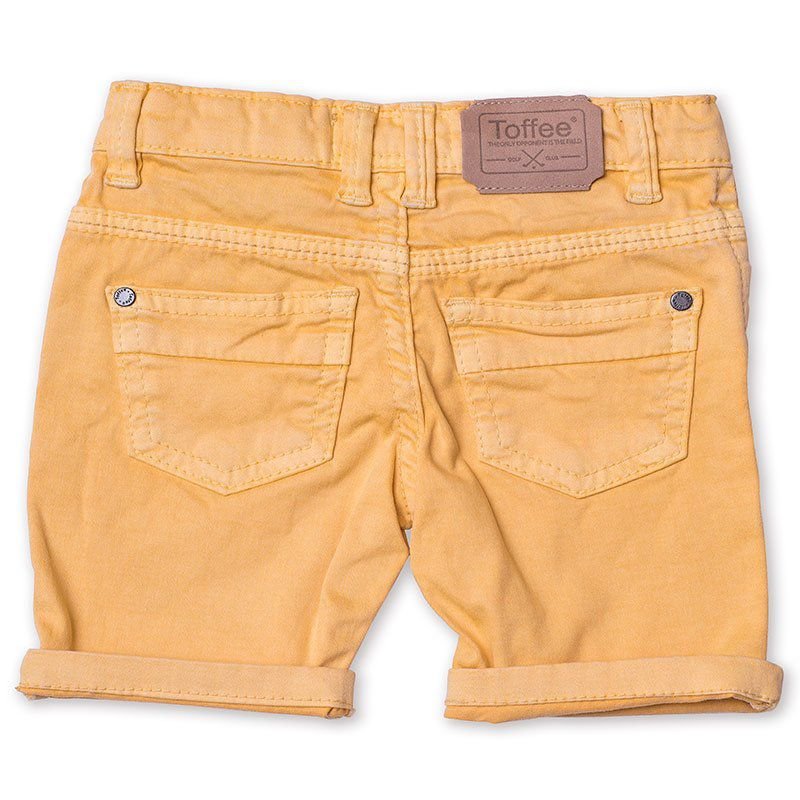 Bermuda Jeans Infantil Masculina Amarela Toffee - Nº06