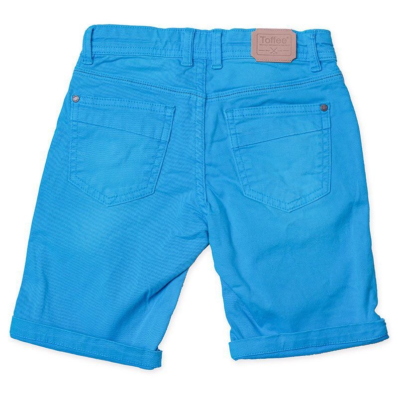 Bermuda Jeans Infantil Masculina Azul Royal Toffee - Nº01