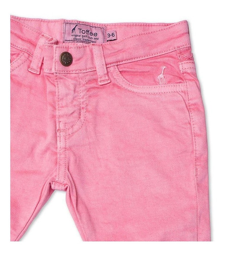 Calça Jeans Infantil Feminina Rosa Toffee - Nº3 a 6 meses