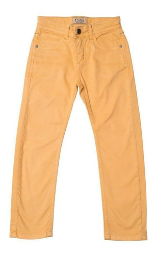 Calça Jeans Infantil Masculina Mostarda Toffee - Nº02