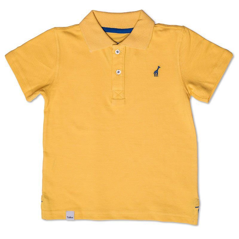 Camiseta Polo Infantil Amarela Toffee - Nº01