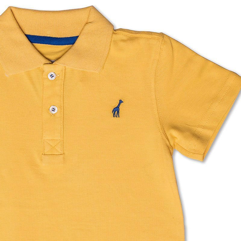 Camiseta Polo Infantil Amarela Toffee - Nº01
