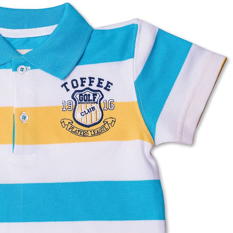 Camiseta Polo Infantil Listrada Piquet Toffee - Nº06