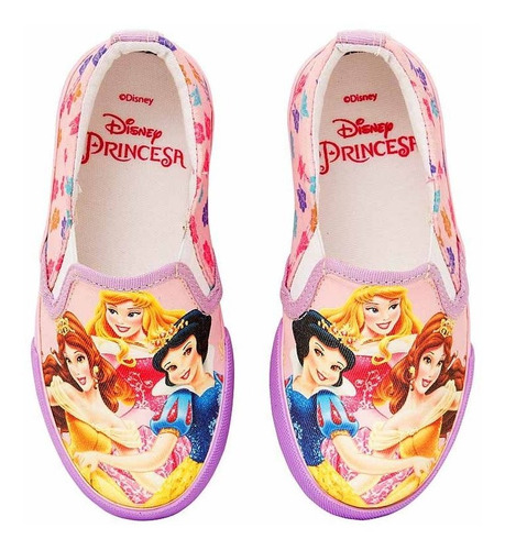 Tênis Infantil Iate Feminino Princesas Disney Sugar Shoes - N°30