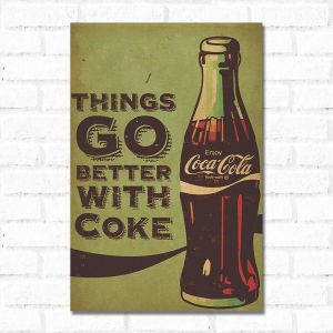 Placa Decorativa Coca Cola Retrô