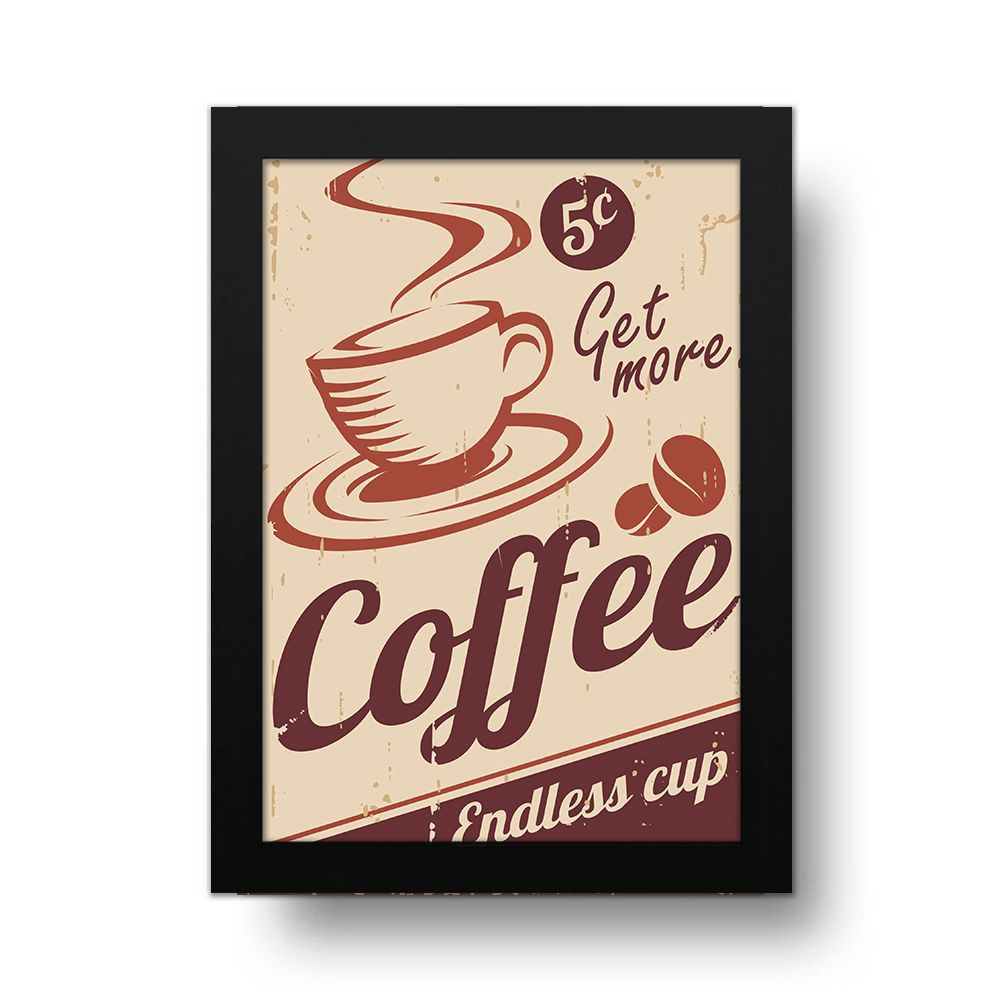 Placa Decorativa Coffe Retrô