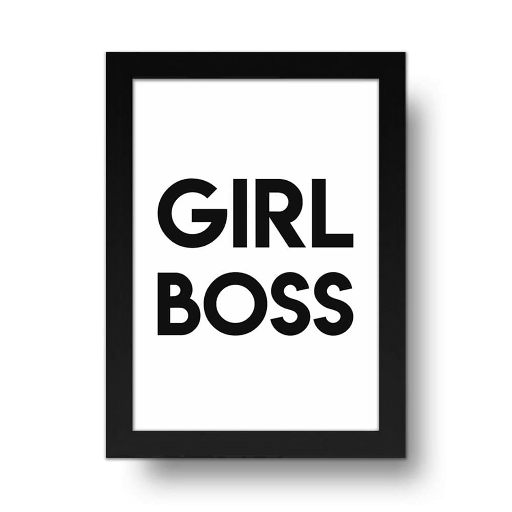Placa Decorativa Girl Boss