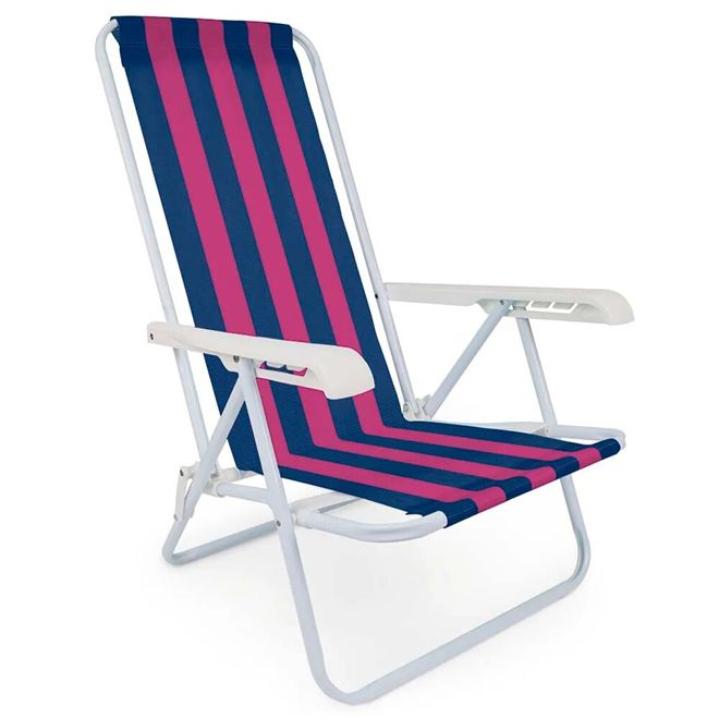 Cadeira de Praia Dobrável Mor Com 4 Posições