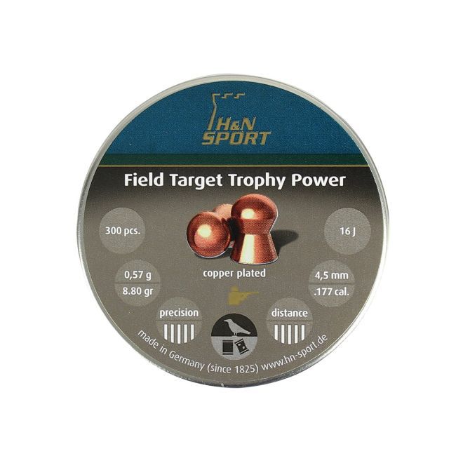 Chumbinho H&N Field Target Trophy Power 4,5mm 300un