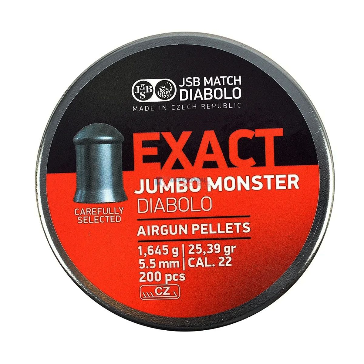 Chumbinho JSB Exact Diabolo Jumbo Monster 5.5mm 25,39gr 200un.