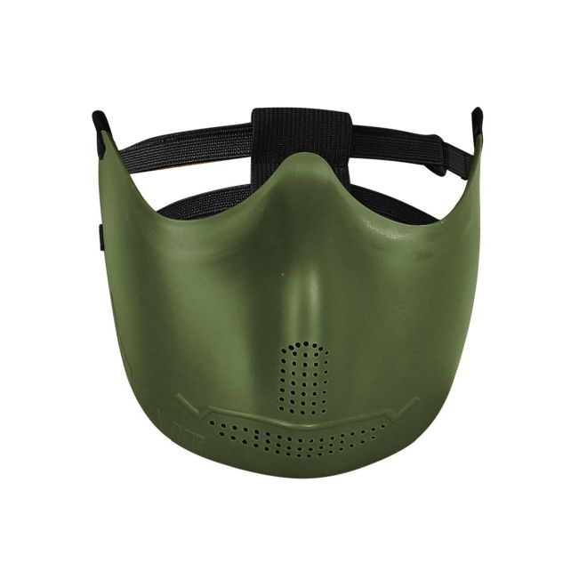 Máscara de borracha flexível Hakkotsu (Iron face oliva)