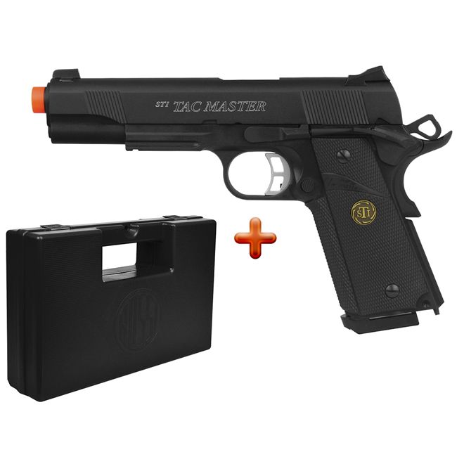 Pistola CO2 ASG STI Tac Master Full Metal + Maleta Case Rossi 