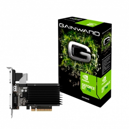 Gpu NV GT 710 2GB DDR3 64BITS Gainward NEAT7100HD46-2080H