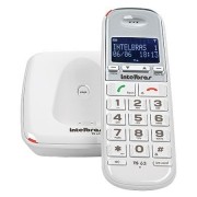 Telefone sem Fio Digital com Identificador de Chamadas Viva VOZ TS63V Branco Intelbras