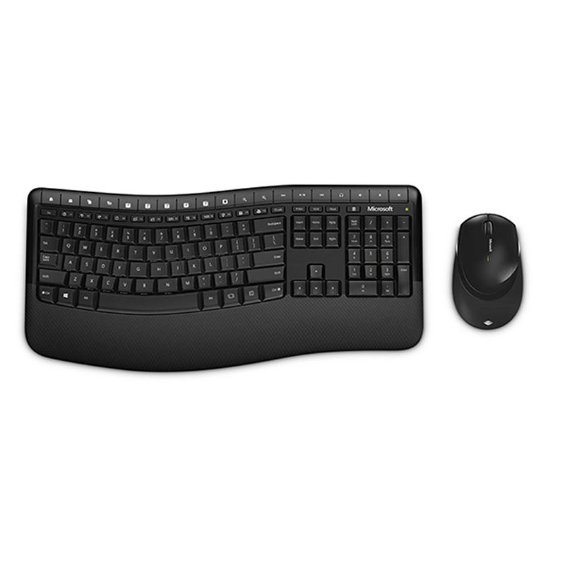 Kit Teclado e Mouse Wireless Comfort Desktop 5050 Preto