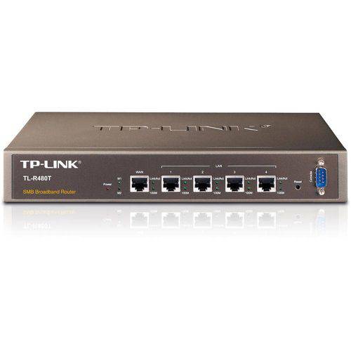 Roteador Broadband com Equilíbrio de Carregamento TL-R480T+ TP-LINK Gigabit VPN DUAL-WAN
