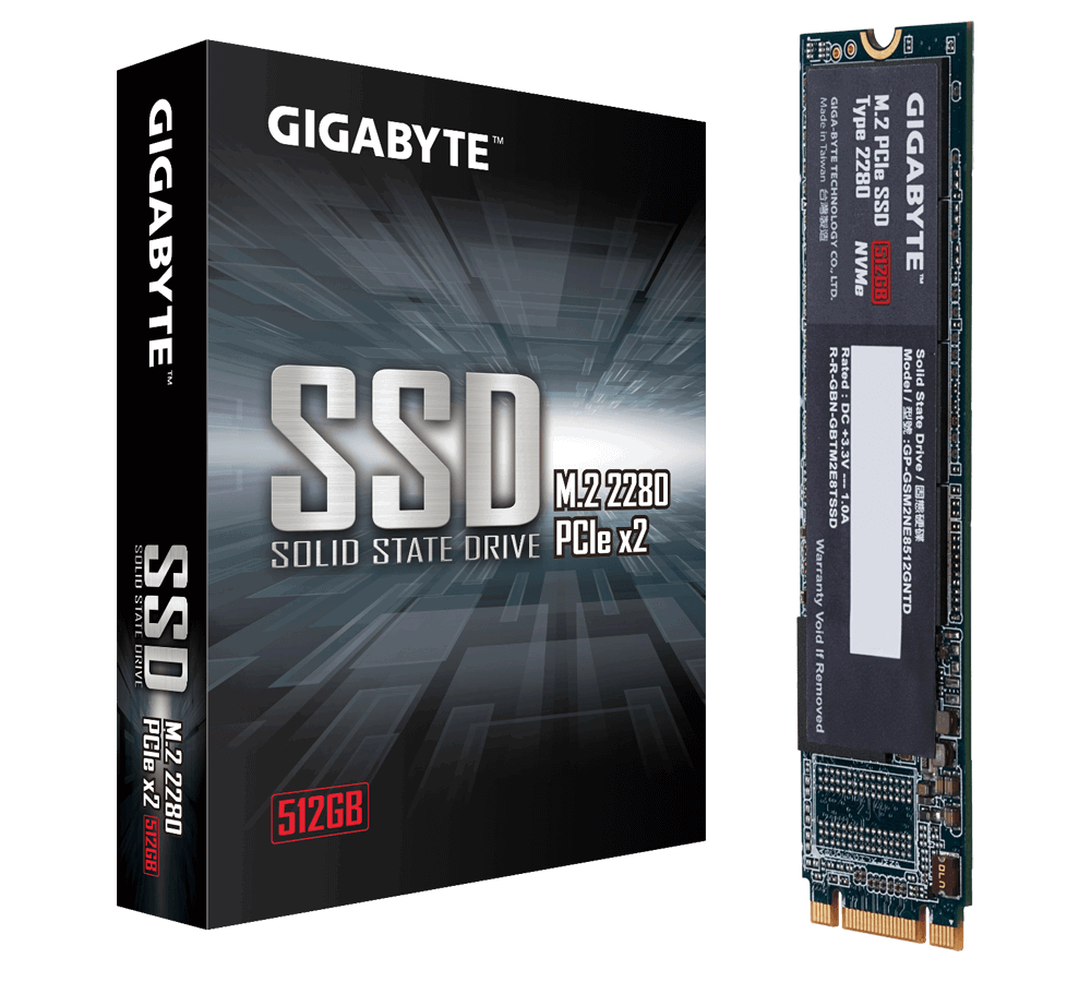 SSD 512GB Gigabyte M2 Pcie GP-GSM2NE8512GNTD