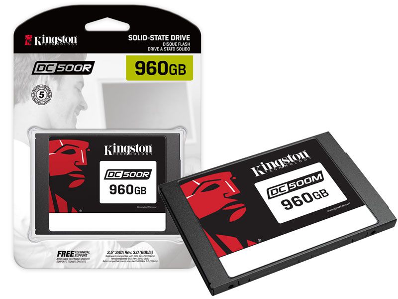 SSD SATA Servidor Kingston SEDC500R/960G DC500R 960GB 2.5 SATA III 6GB/S