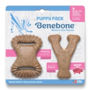 Brinquedo para Cachorro Benebone Puppy Bacon Pack com 2 Brinquedos