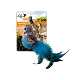 Brinquedo para Gatos AFP Natural Instincts Periquito com Catnip e Penas - Bouncing Bird