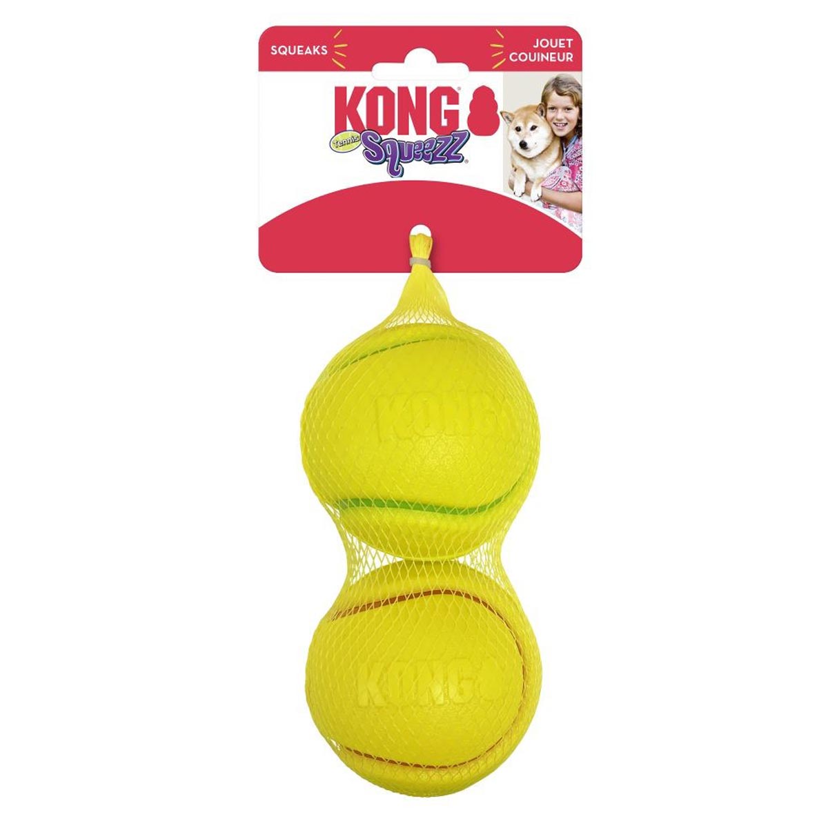 Bola de Tenis Squeezz Tennis Bulk Kong Pack com 2