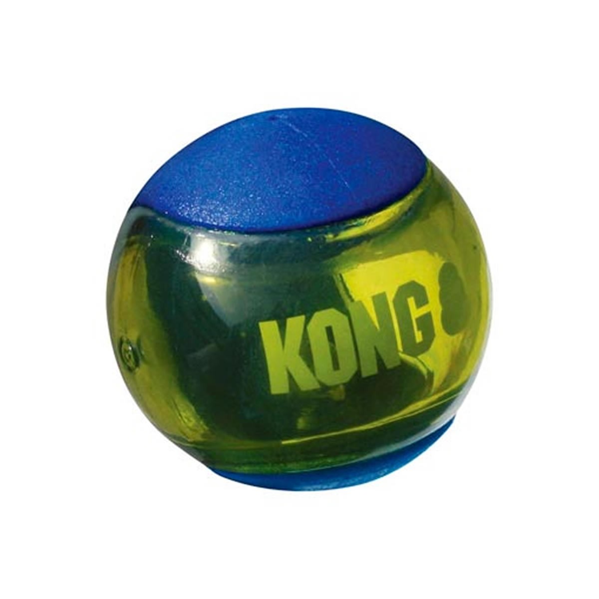 Bola Para Cachorro Kong Squeezz Action Ball Azul e Amarelo