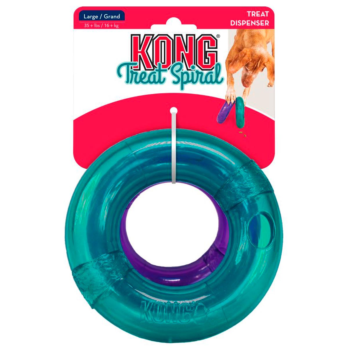 Brinquedo Kong ArgolaTreat Spiral Ring