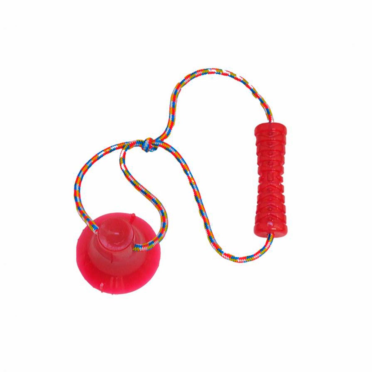 Brinquedo para Cachorro Cabo de Guerra com Ventosa Bite Toy Petmaxx Vermelho