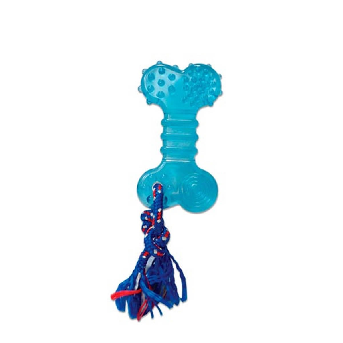 Brinquedo para Cachorro Flat com Corda Dentalbone Odontopet Azul