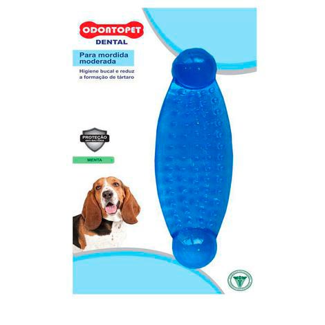 Brinquedo para Cachorro Massageador Dentalbone Odontopet Azul