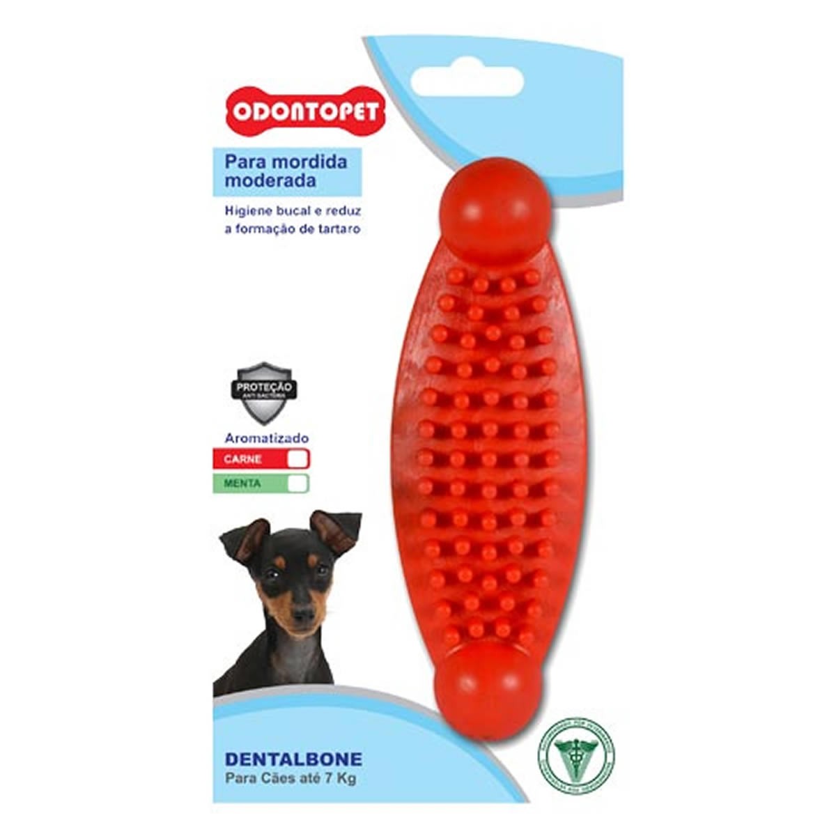 Brinquedo para Cachorro Massageador Dentalbone Odontopet Vermelho