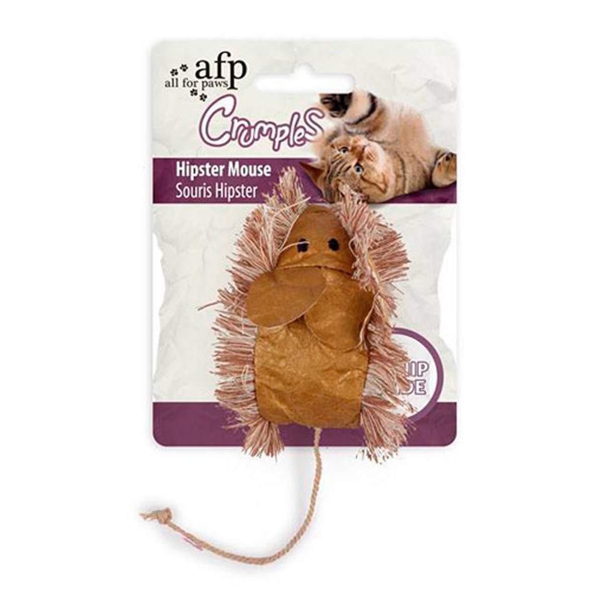 Brinquedo para Gatos AFP Crumples Ratinho Moderno - Hipster Mouse
