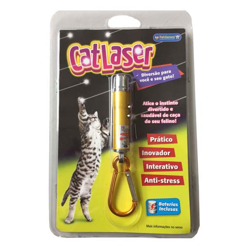 Brinquedo Pet Games Cat Laser Amarelo Para Gatos