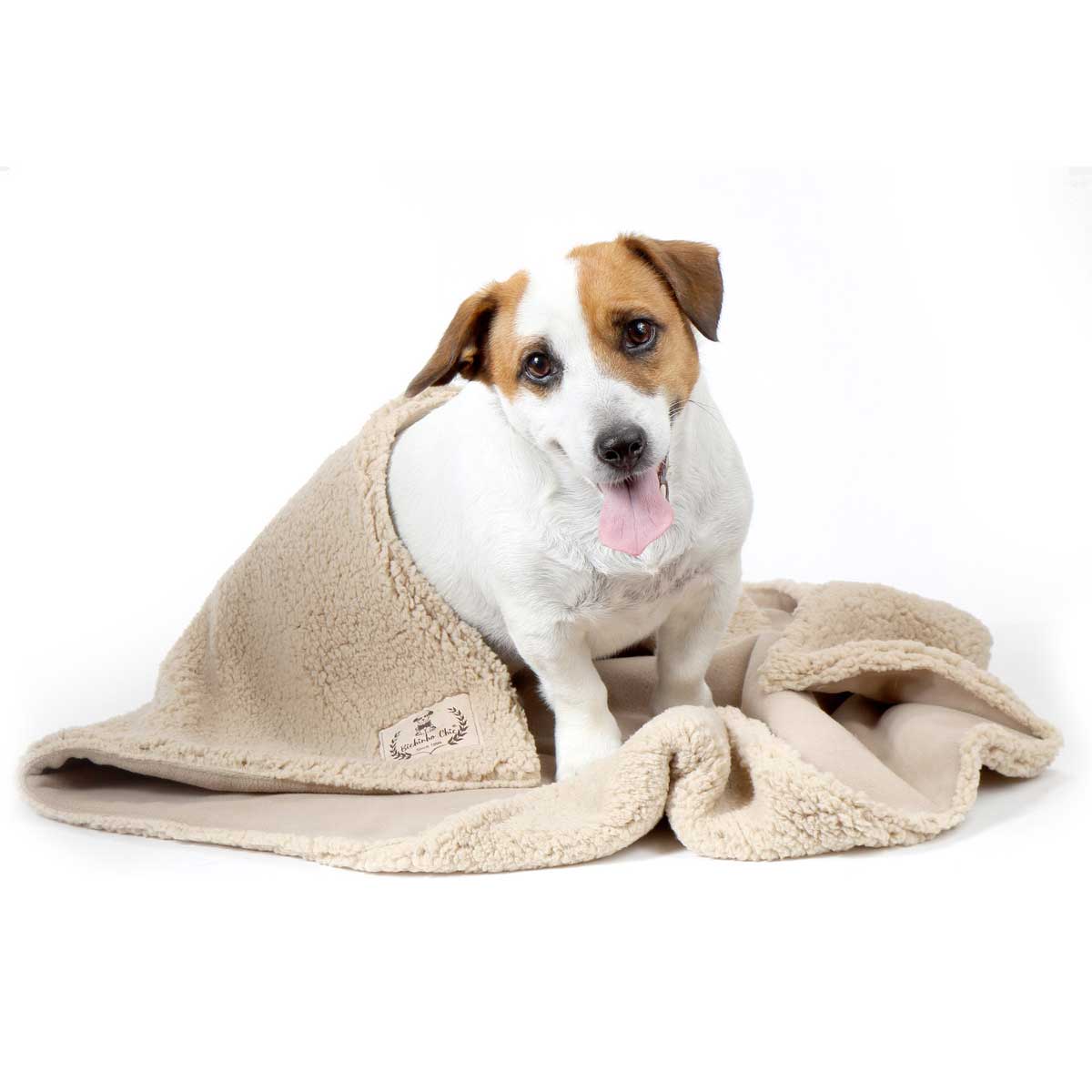 Cobertor para Cachorro e Gato Suiça Plus Bege