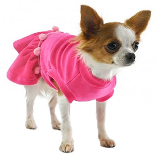 Roupa para Cachorro Vestido Charme Rosa Bichinho Chic