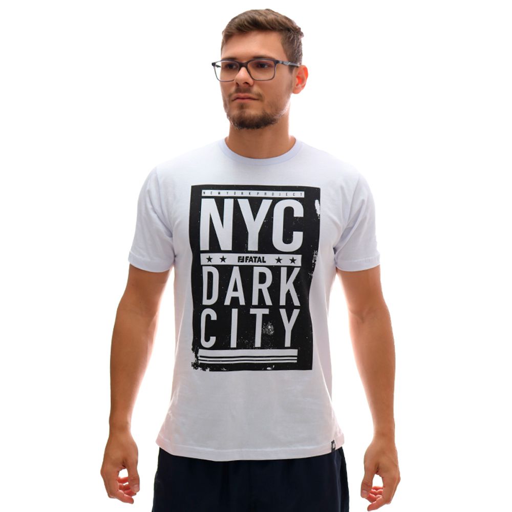 Camiseta Fatal Nyc Dark City Branco